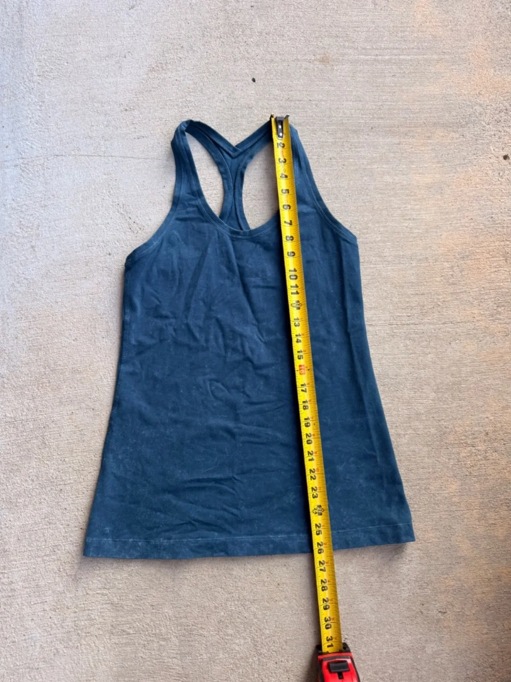 Blue Acid Wash Lululemon Cool Racerback Tank Top 6-8